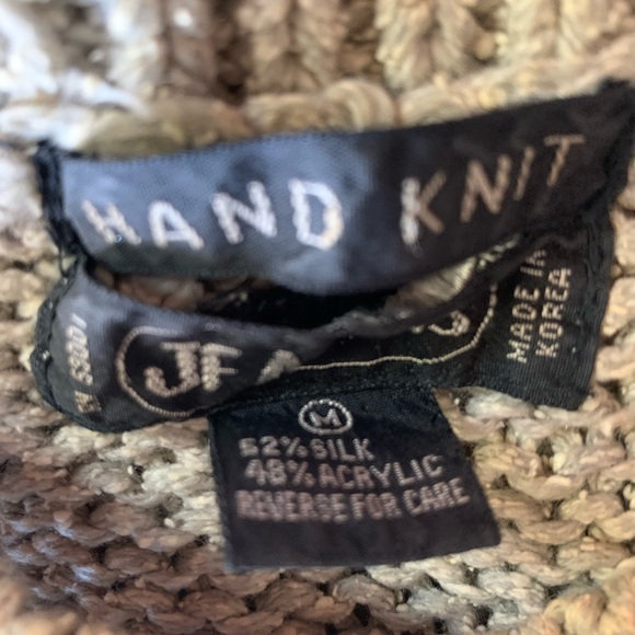 Silk blend Sweater Vest Vintage 1980s Argyle Pink Green Tan Crewneck Style - Picture 8 of 8